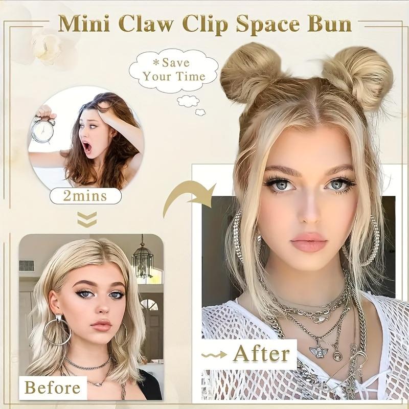 Synthetic Bun Chignon Clip Hair Extensions For Women Messy Updo Claw In Hairpiece Accessories