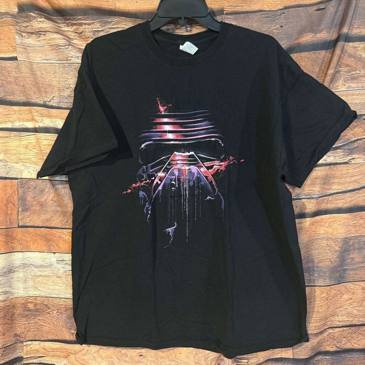 Gildan Men s Black XL Star Wars Kylo Ren Graphic Cotton Tee Unisex T-Shirt XXL