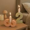 Large Number Number Candle Holders Silicones Molds For DIY Craft Birthday Wedding Dinner Decors
