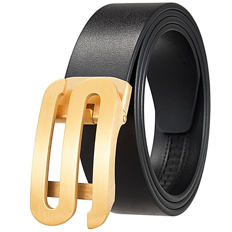 Meier Automatic buckle stainless steel casual pants belt - men s adjustable waistband 120
