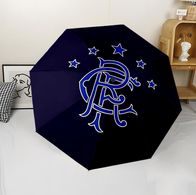Rangers Fc (1) Umbrella Sturdy Frame Suitable for Outdoor Activities Beach Travel Ideal Gift for All Seasons