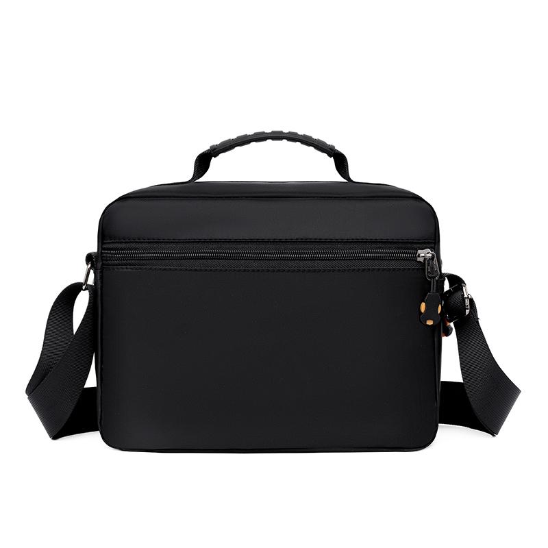 Solid Color Waterproof Shoulder Bag Men's Messenger Bag Large Capacity Crossbody Bag
