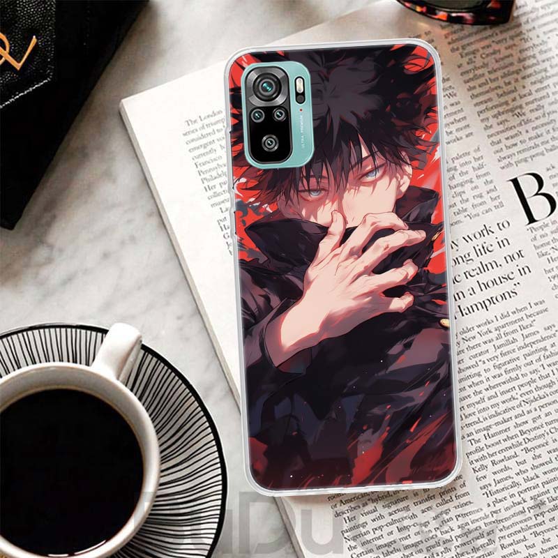 Kaisen J-Jujutsu Fushiguro Megumi Cover For Xiaomi Redmi Note 14 13 12S 12 11 Pro Plus Phone Case 11S 10S 10 11E 11T + 9S 9 Prin