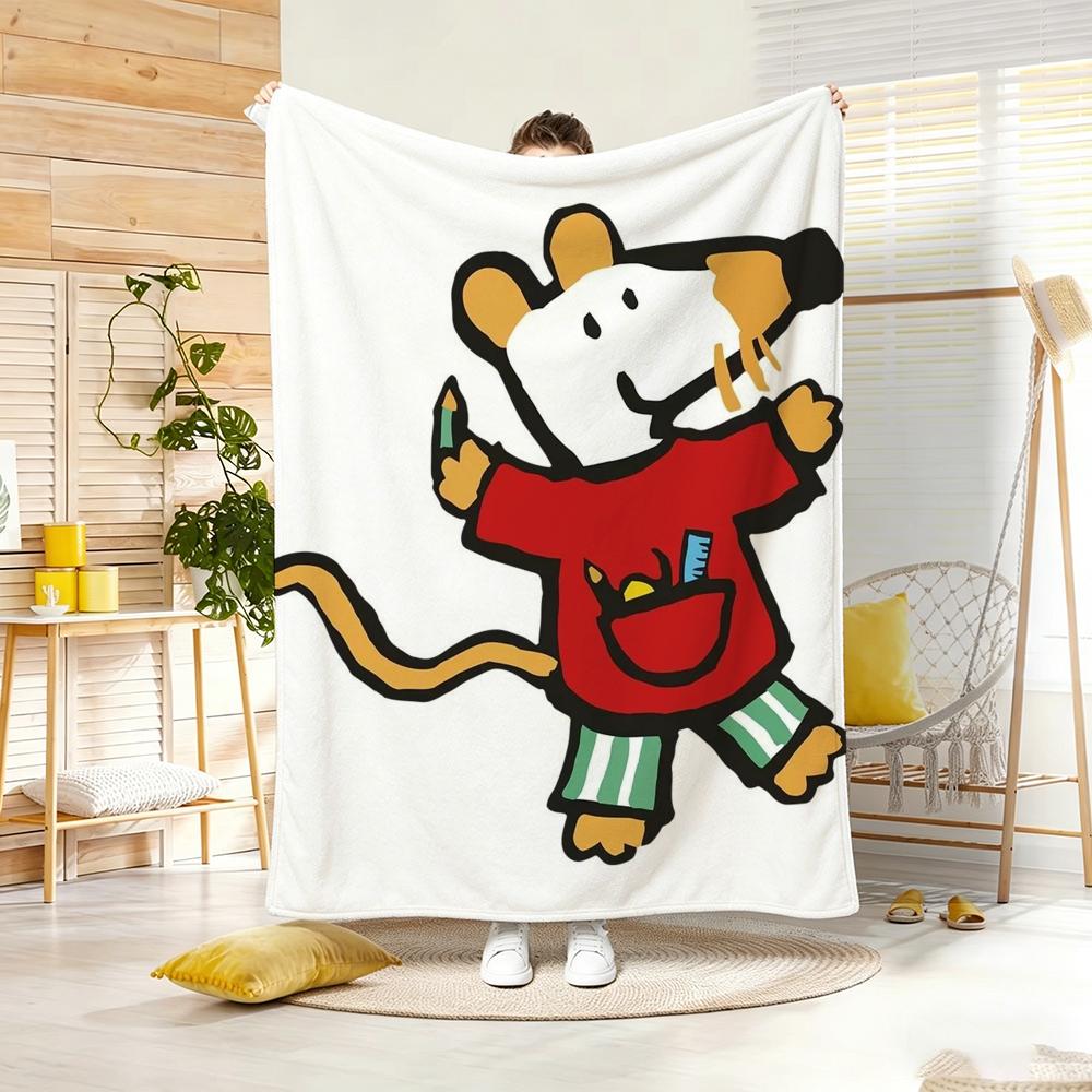 Cartoon M-MaisyS MuisS Plaid Zacht Warm Plaid voor Slaapkamer Woonkamer Bed Reizen Kamperen Picknick Cadeau