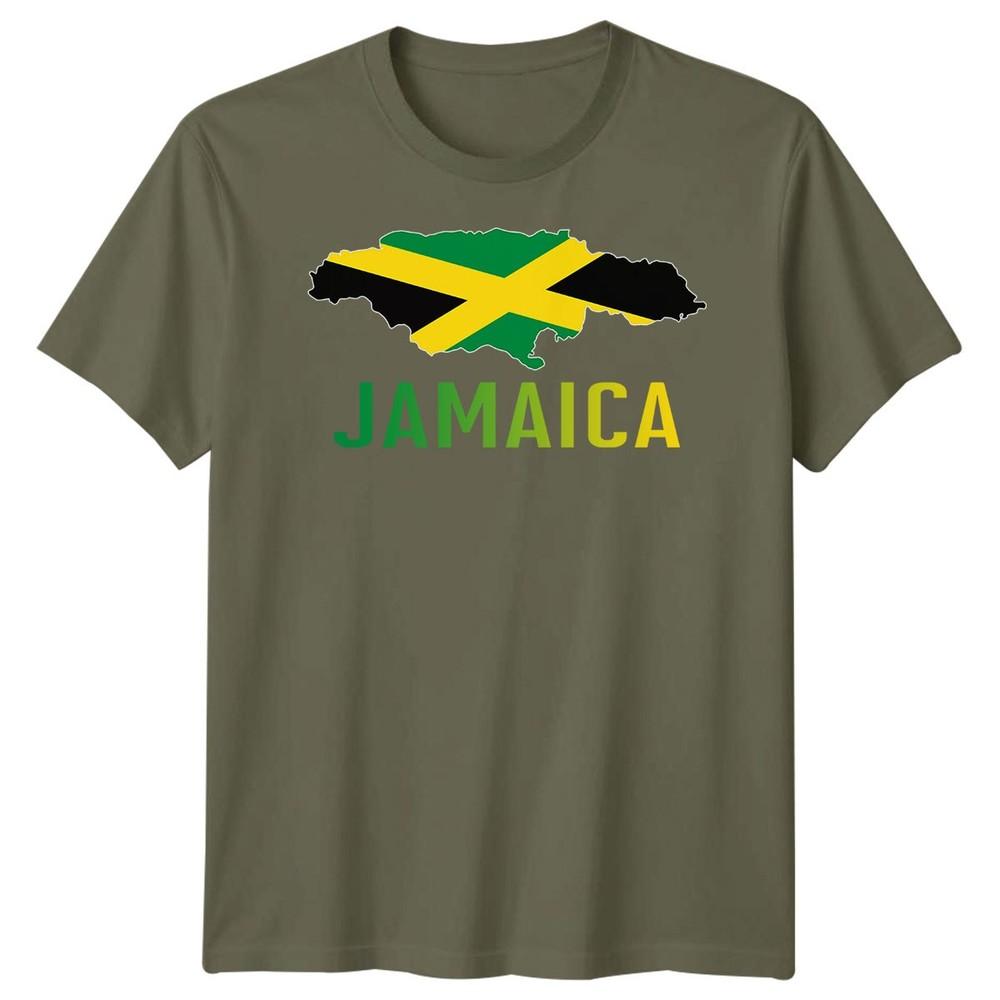 Jamaica Flag Map Countries Unisexs TShirt Unisexs Tee Travel Souvenir Graphic