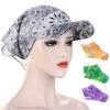 Paisley Floral Bandana Hat Adjustable Sun Visor Hat Fashion Bandana Scarf  Summer