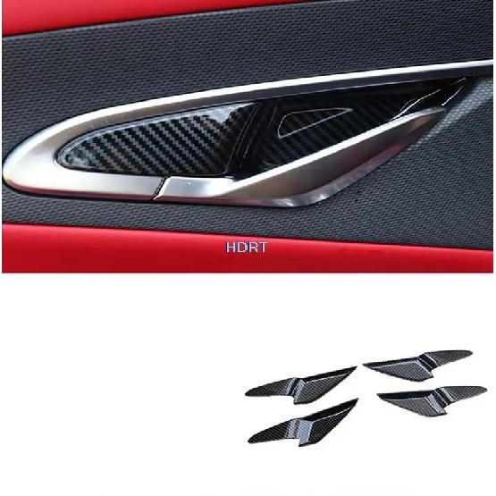 Rear Air Outlet Glass Switch Gear Water Cup Frame Carbon Fibre Interior For Changan UNIT UNI-T  + Car Accessories Styling