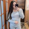 Seamless Warm Thermal Underwear Set 2 Piece Long John Top and Pant Womens Winter Autumn Under Layer Clothes