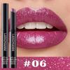 Lippenstift in 10 Farben, Perlenglitzer-Lippenstift, feuchtigkeitsspendender, nackter Lipgloss, hochpigmentiert, langanhaltend, antihaftbeschichteter Becher, samtiger Lipgloss, Geschenk zu Weihnachten