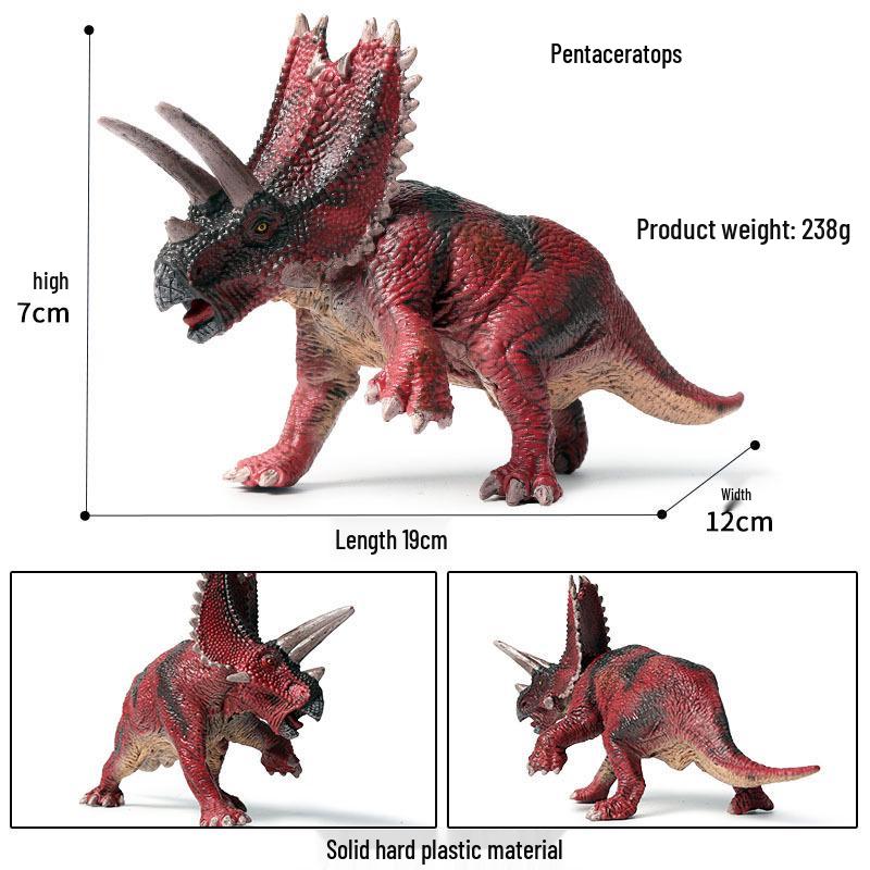 Realistic Jurassic Dinosaur Models - Triceratops, T. Rex, Mosasaurus, Pachycephalosaurus Toys