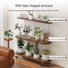 Multi-tier Bamboo Wood Plant Stand & Storage Shelf