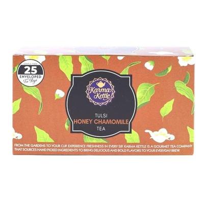 Karma Kettle Tulsi Honey Chamomile Tea, 25 Staple Free Teabags