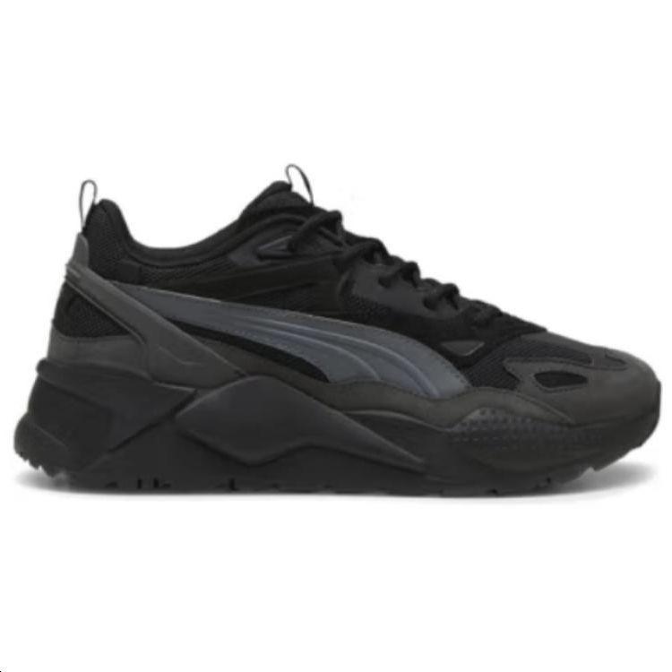 Puma Rs-X Fabric Synthetic Leather Casual Comfortable Low-Top Lifestyle Sneakers Unisex Sneakers Black Gray 390776-36