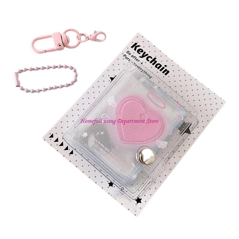  Glitters Accent Clear Memory Book 32 Photo Capacity Pocket Size Storage