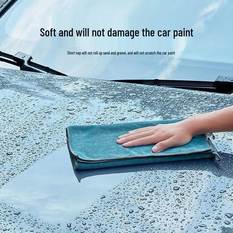 High-Grade Lint-Free Car Wash Towel - Water Absorbent Interior Wiping Cloth