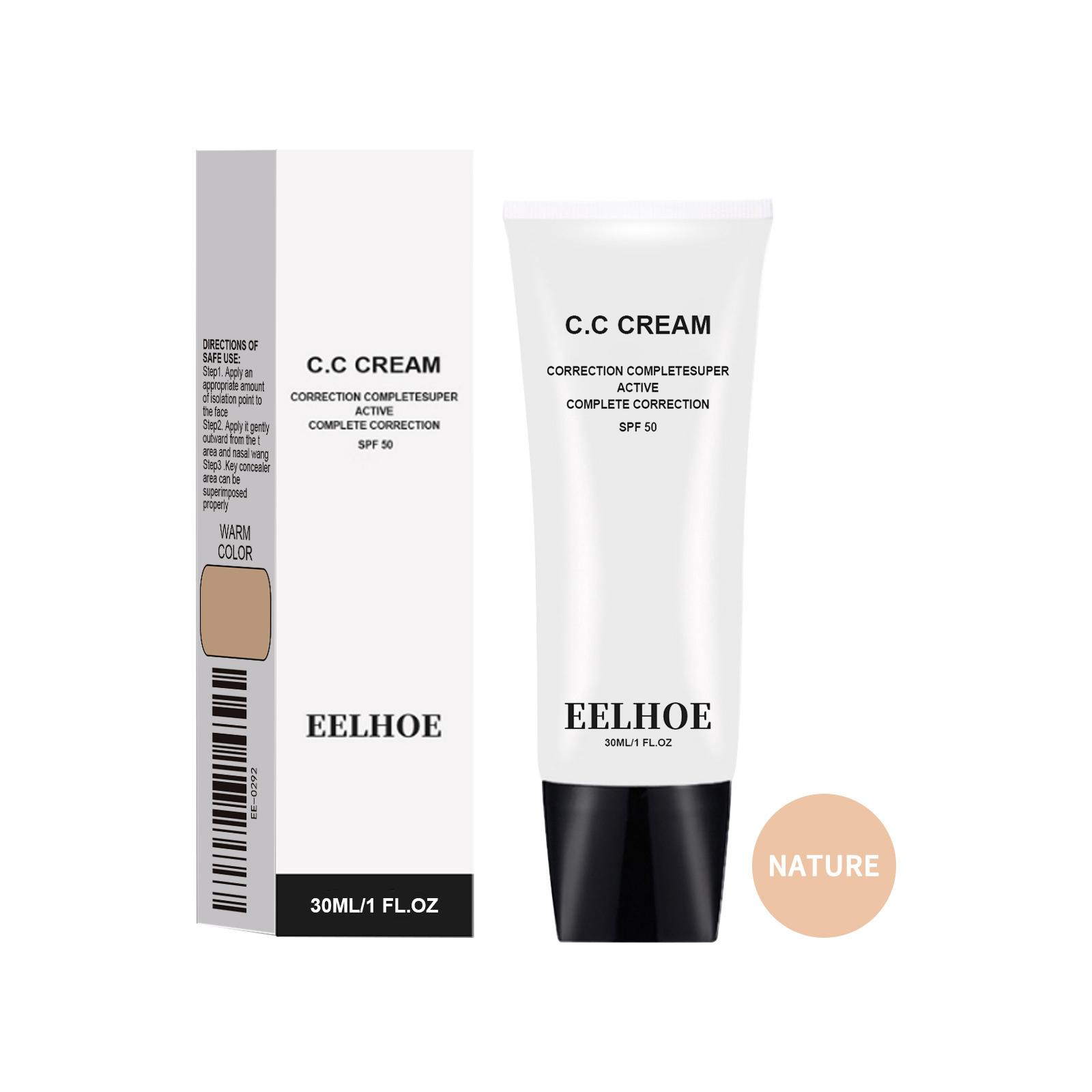 EELHOE Primer Cream Moisturizing Skin Concealer Brightening Skin Tone Soft Primer Foundation