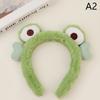 Krásné žabí oči čelenky měkké plyšové zabalené pro ženy mytí obličeje make-up elastický vlasový pásek čelenka vlasové doplňky