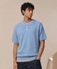 VERYVAIN Aero Breeze Henley Knit (Sky Blue)