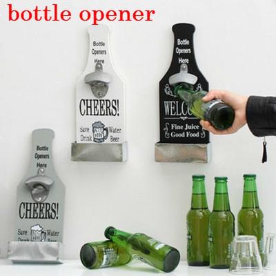 1PCS Pastoral Vintage Style Beer Cola Water Bottle Opener Storage Wall Hang Decorations Home Decor
