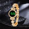 Retro Touch Digital Wrist Watches Elegant Rhinestone Wristwatch Women's Electronic Watch  Women