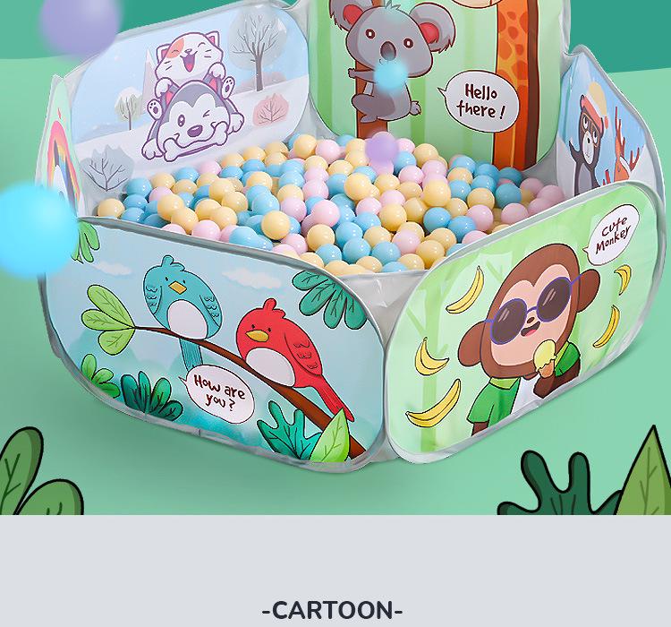 Kinder Binnen/Buiten Ballenbak Tent met Oceaan Ballen