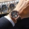 POEDAGAR Tourbillon Automatic Mechanical Wristwatch Waterproof Luminous Date Week Leather Men Watch Luxury Fashion Watches