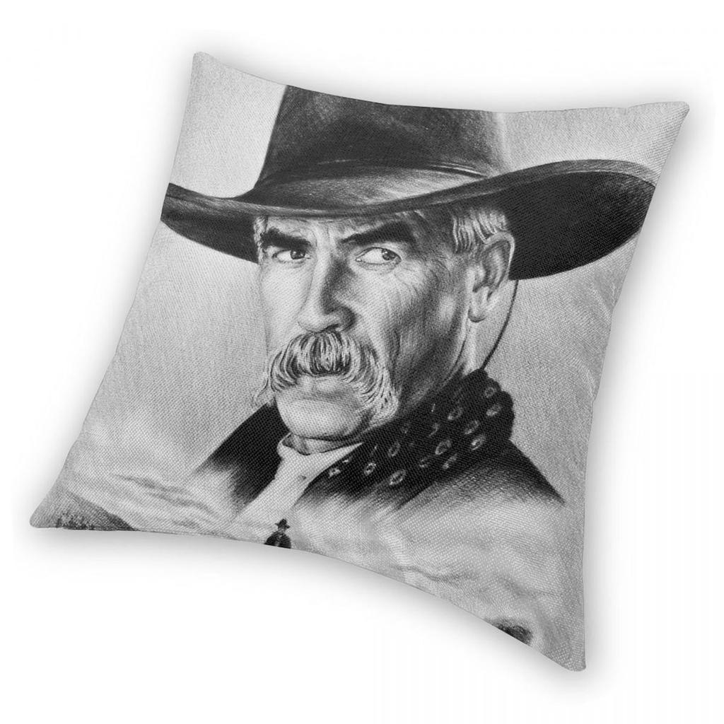 Sam Elliott Lone Ghost Rider Pillowcase Polyester Linen Velvet Pattern Zip Decor Throw Pillow Case Room Cushion Cover