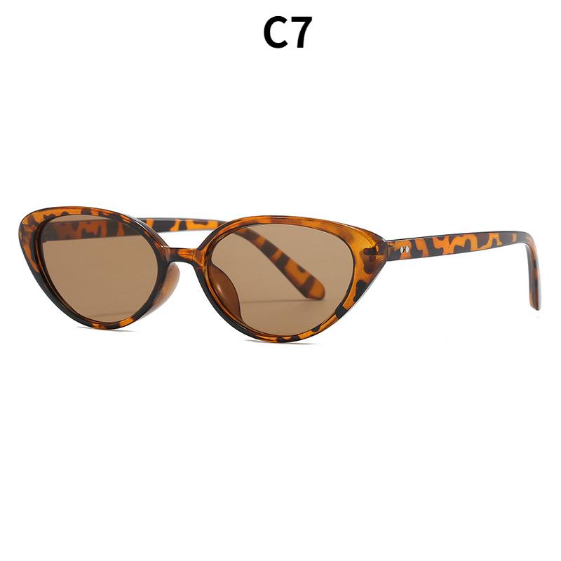 

Женские солнцезащитные очки, модные легкие солнцезащитные очки «кошачий глаз» с маленькой оправой