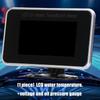 Universal LCD Meter for Motorcycles Displaying Water Temp Voltage and Oil Pressure Featuring Easy Installation and Backlight