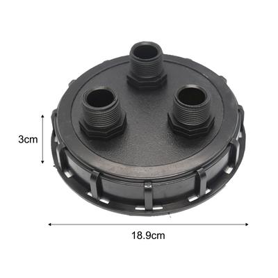 Cap ventilat IBC 163mm Diametru Cu Filet Exterior 1 inch Adaptor Plastic Rezervor IBC Capac Adaptor Rezervor IBC Capac Plastic Butoi IBC Ton