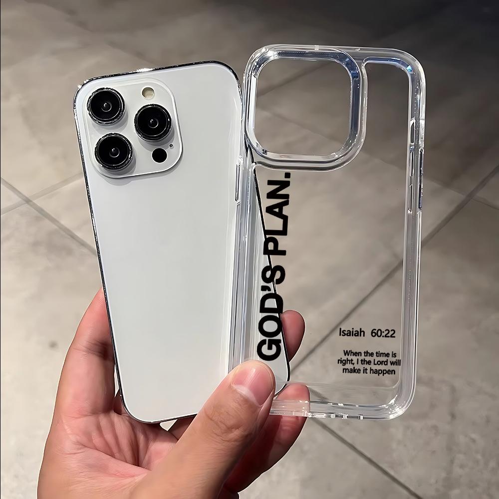 Popular Lyrics G-God's Plan Phone Case for iPhone 17 16 15 14 13 12 11 Pro Max 7 8 Plus X XR XSMax Airbag Anti Fall Clear Cover