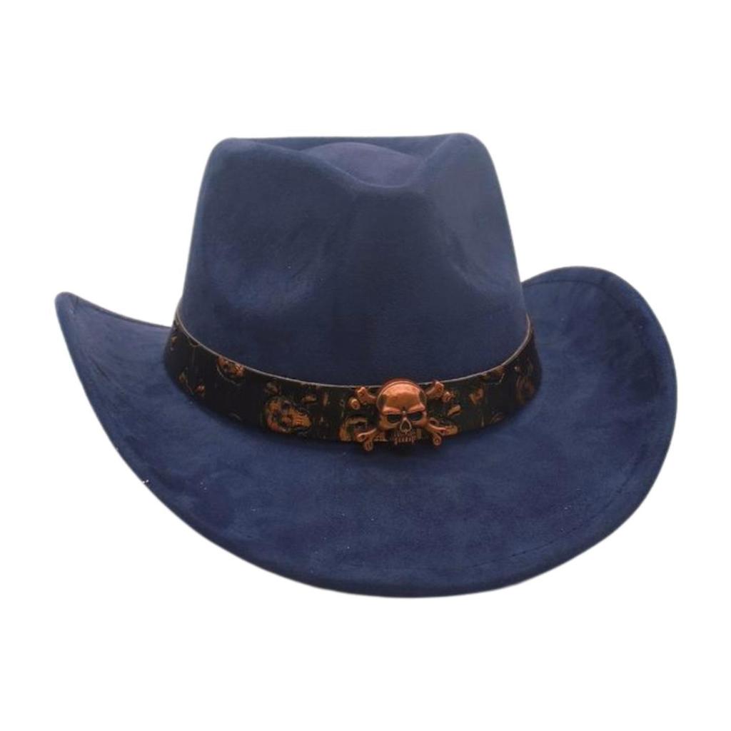 Western Cowboy Hat Performance Stage Jazz Hat Resort Style Skull Accessories Ethnic Style Top Hat