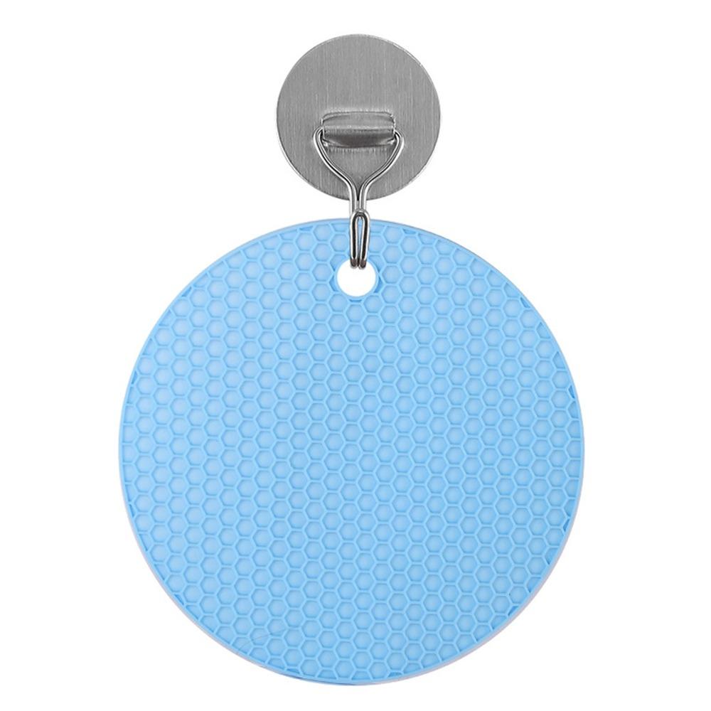 5Pcs Silicone Heat Insulation Mat Round Honeycomb Heat Resistant Coaster Thermal Insulation