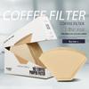 Unbleached Fan-Shaped Coffee Filter Bags for 2-4 Servings - Thickened, Solid Color
