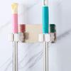 1~10PCS Self Adhesive Multi-Purpose Hooks Wall Mounted Mop Organizer Holder RackBrush Broom Hanger Hook Kitchen Bathroom Strong