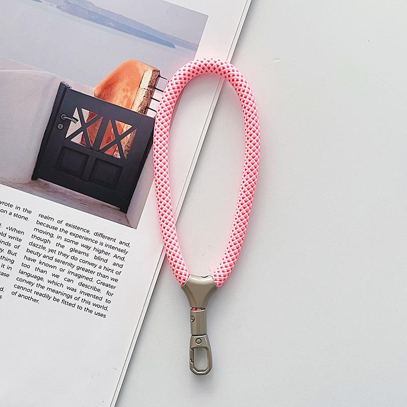 Phone Charm Heavy Metal Keyring Lanyard Anti-Lost Keychain Lanyard Solid Finger Strap Premium Key Cord Mobile Phone Rope