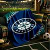 Mariners Team Logo Blanket Lightweight Flannel Bedding Blanket Perfect for Travel, Camping, Living Rooms, Offices, Sofas, Fan Christmas Gift