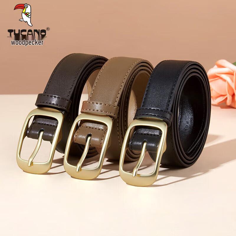 TUCANO Women's Fashion Leather Pin Buckle Belt