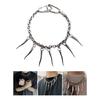 Trendy Geometric Necklace Hip Hop Rivet Necklace Pendant Sweater Chain for Youthful Women Daily Wear And Special Event