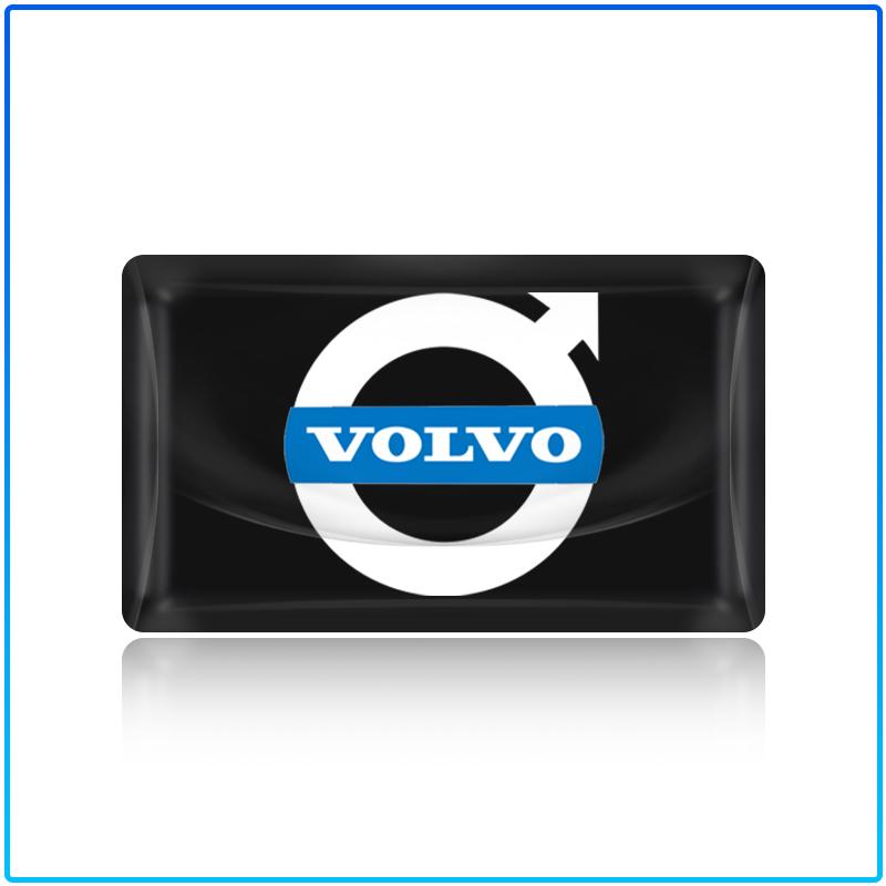 2/10Pcs Carbon Fiber Steering Wheel Car Logo Emblem 3D Stickers For Volvo 240 C70 S40 S50 S60 S70 S80 S90 V40 V50 V60 V90 XC40 XC60 XC90 Vnl Truck