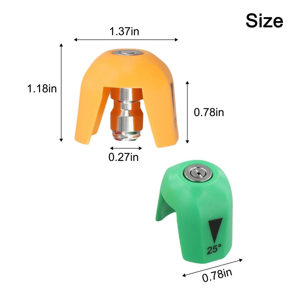 Easy Cleaning Tasks Pressure Washer Nozzle Versatile Spray Patterns Nozzle Tips Quick Connector Design Easy Installation Process