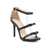Fashion Low Sandals Woman Leather Buckle Strap Large Size 2024 Summer High Heels Suit Female Beige Women’s Shoes Low-heeled Big High-hee