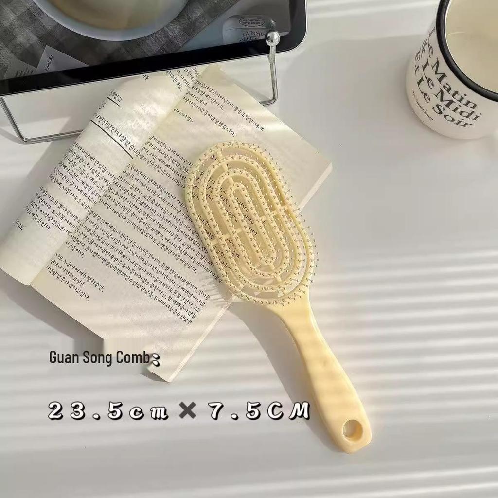 Kostenloser Versand: Großer gebogener Luftkissenkamm zum Stylen & Massieren - Unisex