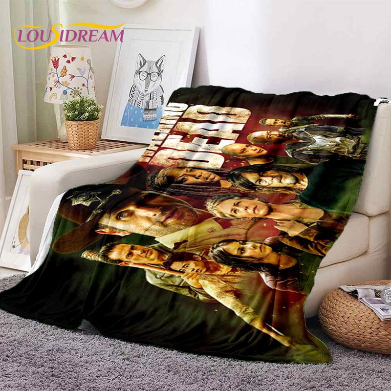 The Walking Dead Lincoln TWD Soft Blankets,Keep Warm Throw Blanket Comfortable Blanket for Picnic Beds Sofa Home Bedroom Gift