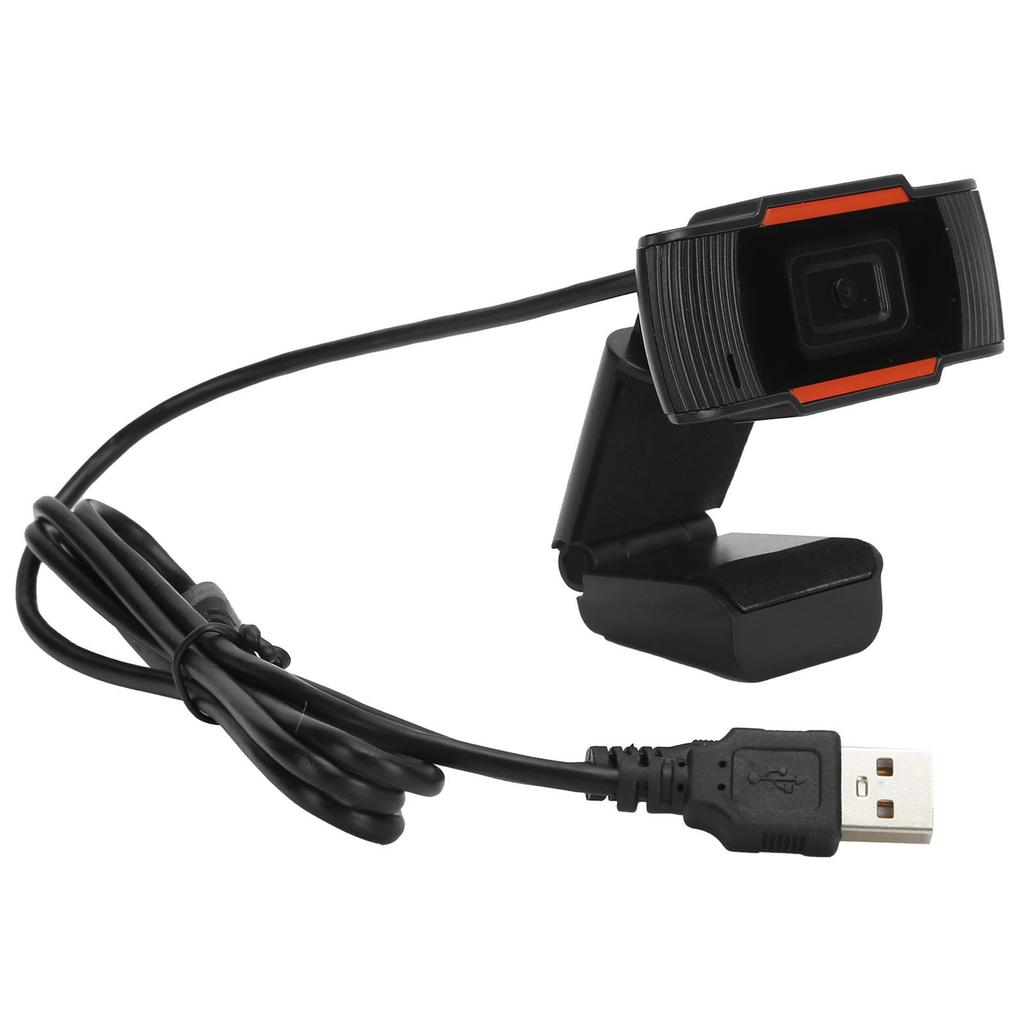 720P Web Camera Full HD Webcam with Noise Cancelling Microphone MultiFunction Base