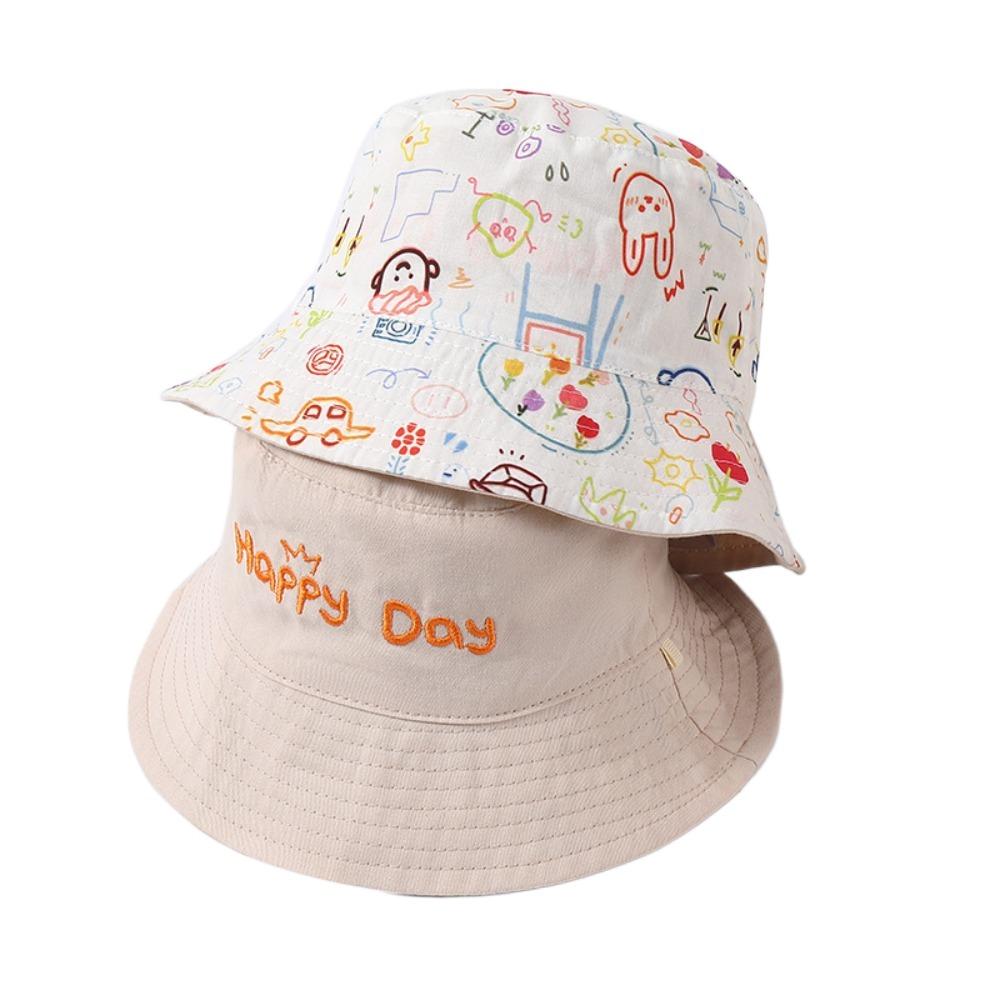 Breathable Baby Shading Hat Cotton Children's Fisherman Hat Fashion Double Sided Kid Sunhat  Baby