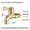 Premium Copper 4-Point Dual Outlet Washing Machine Faucet for Household Use