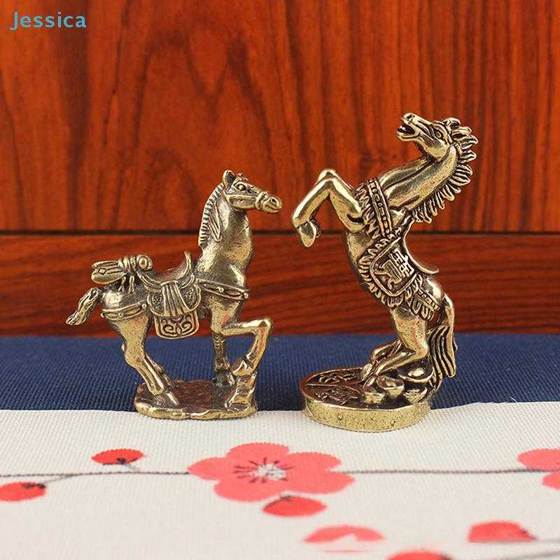 Brass Horse-Drawn Wealth Cart Figurine - Feng Shui Lucky Ornament For Home  Office Prosperity Decor
