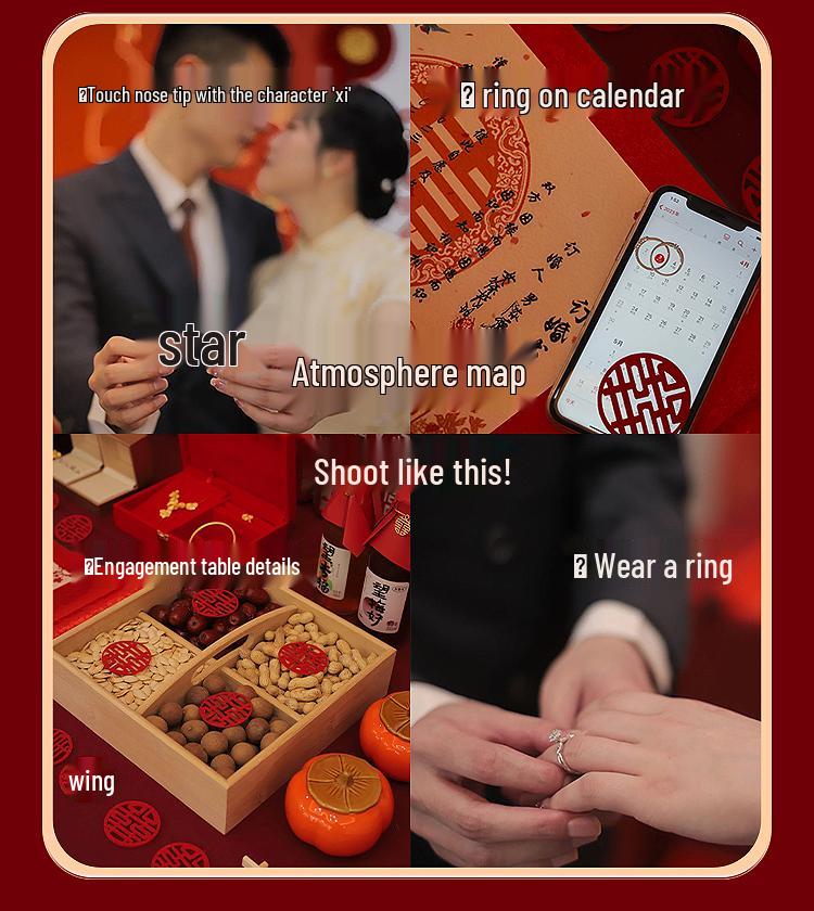 Celebrity Engagement Banquet Decoration Set - High-End Hotel Table and Home Decorative Supplies