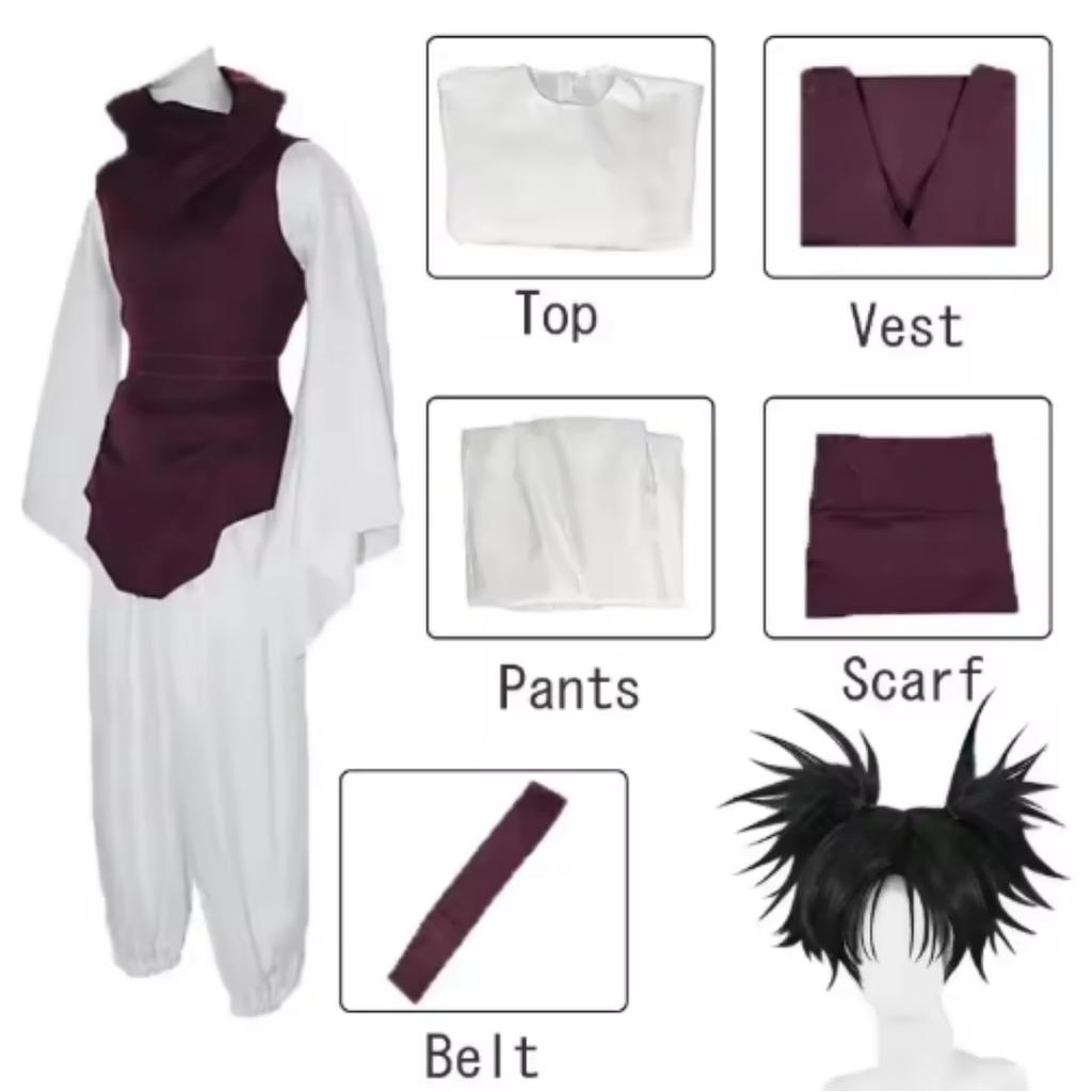 Anime Jujutsu Kaisen Cosplay Costume Choso Kaisen Top Vest Pants Uniform Outfit Anime Roleplay Suit Halloween Carnival Clothes